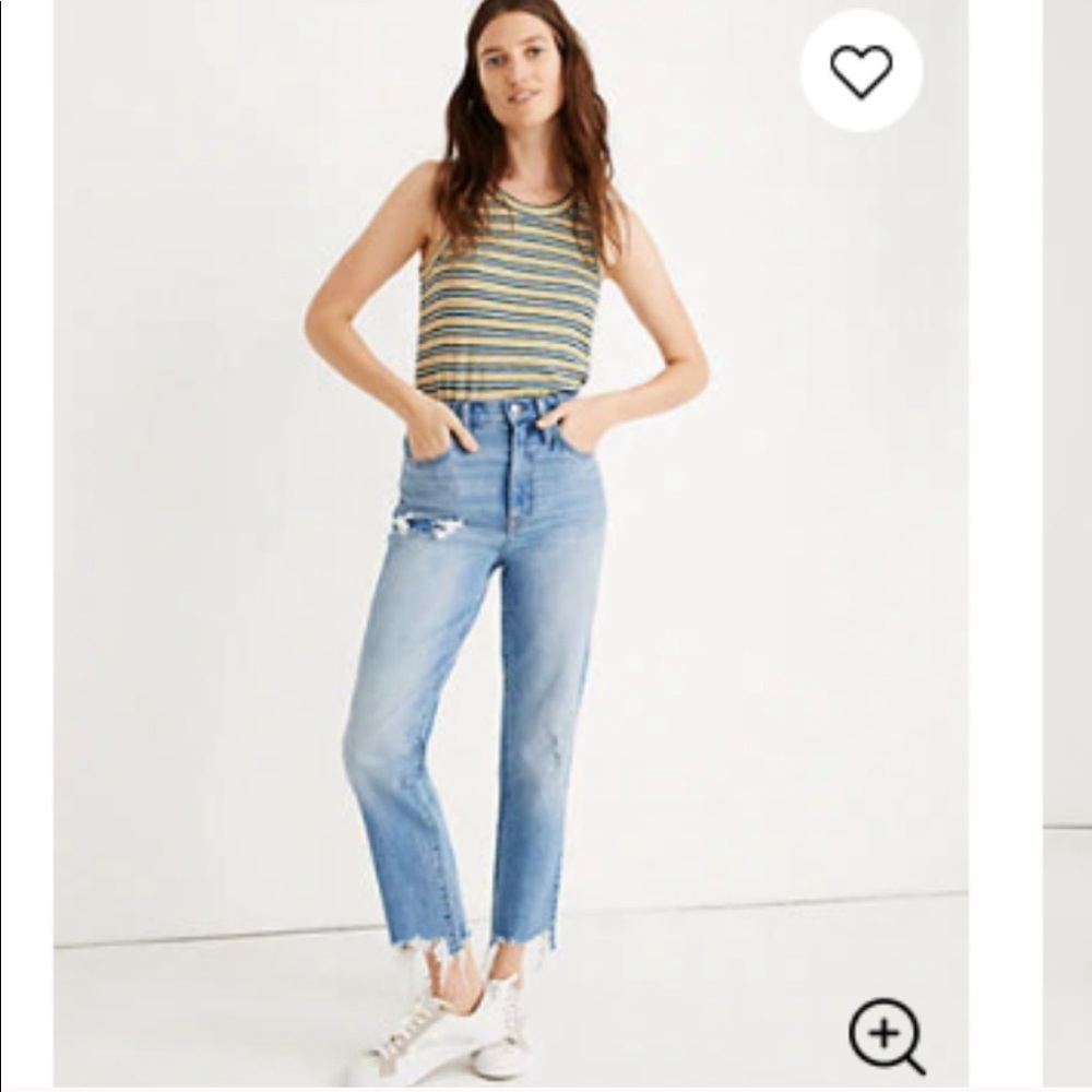 Madewell Step-hem Classic Straight Jeans Corrie 30